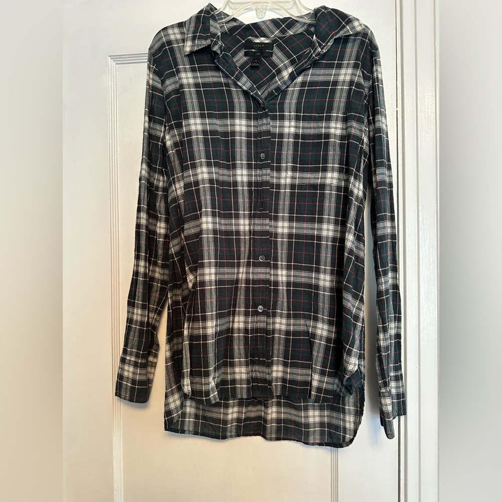 JCrew plaid boy shirt